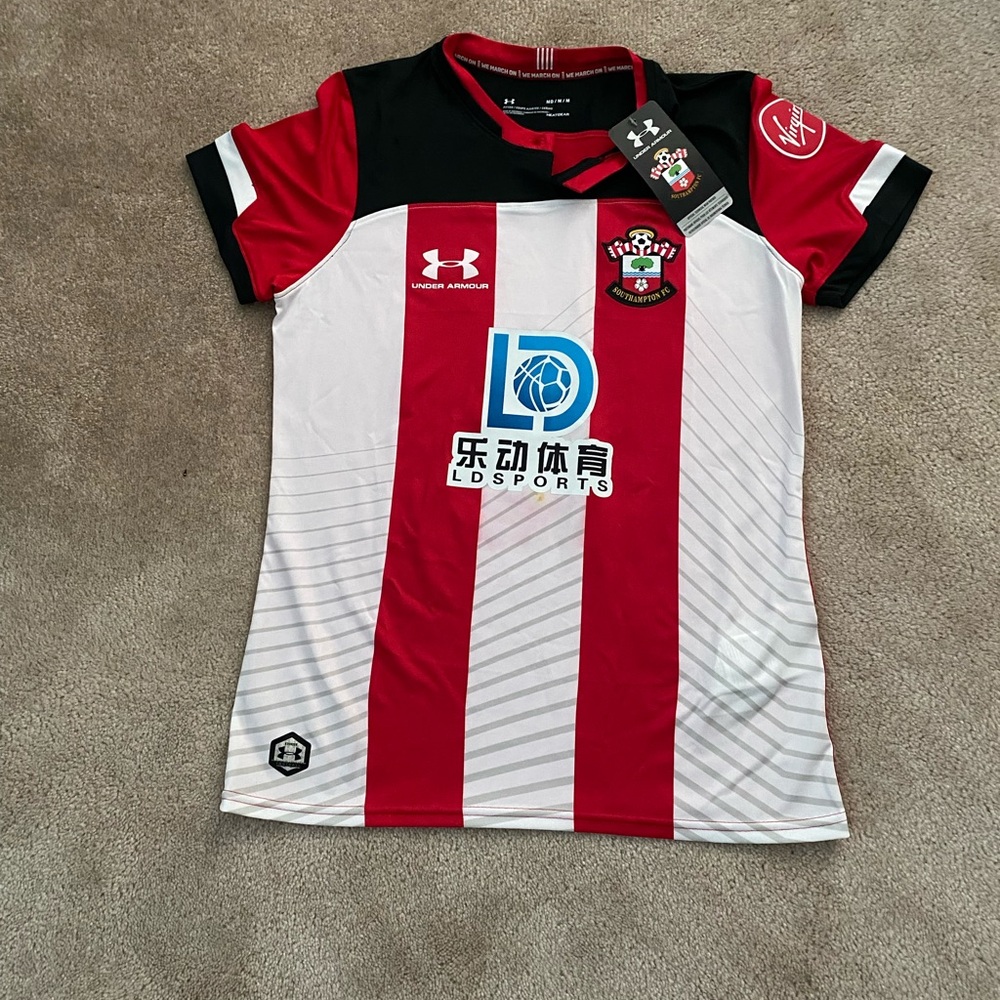 NWT Under Armour Red, White & Black Southampton FC Jersey